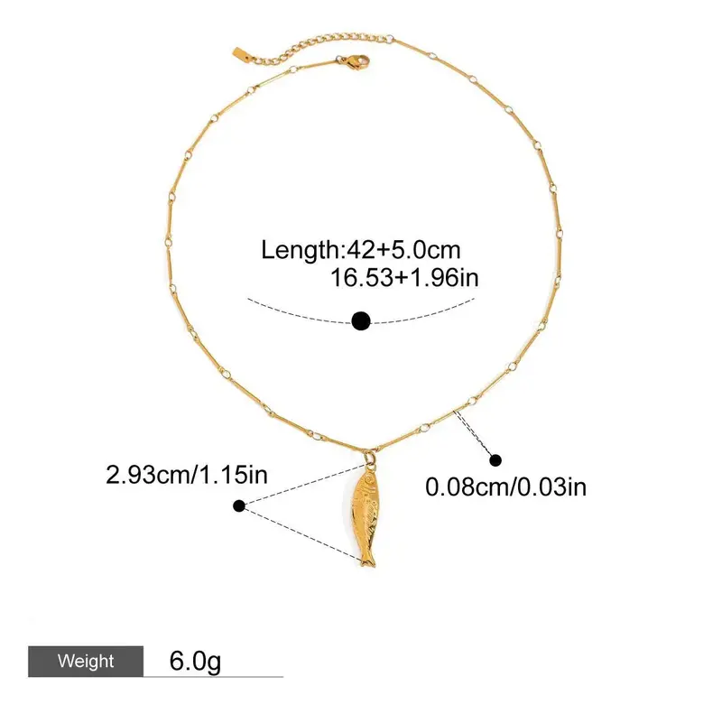 18K Gold Geometric Shape With Texture Design High-End Unique Necklace 7