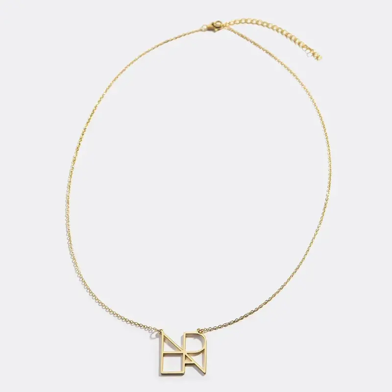 18K Gold Light Luxury Combination Customized Letter Necklace 2