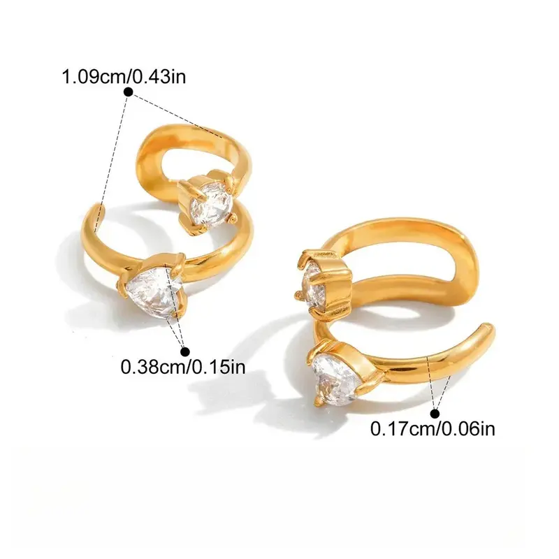 18K Gold Lightweight Luxury And High-End Style Teardrop Earrings 2