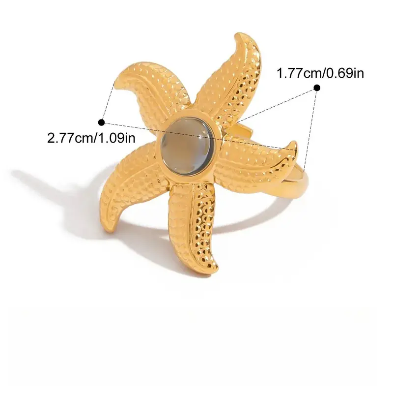 18K Gold Lightweight Luxury Earrings And Rings 1