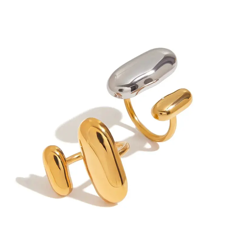18K Gold Luxury Titanium Steel Ring 1