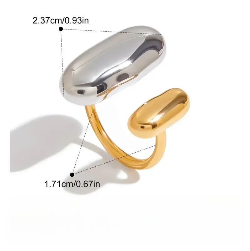 18K Gold Luxury Titanium Steel Ring 4