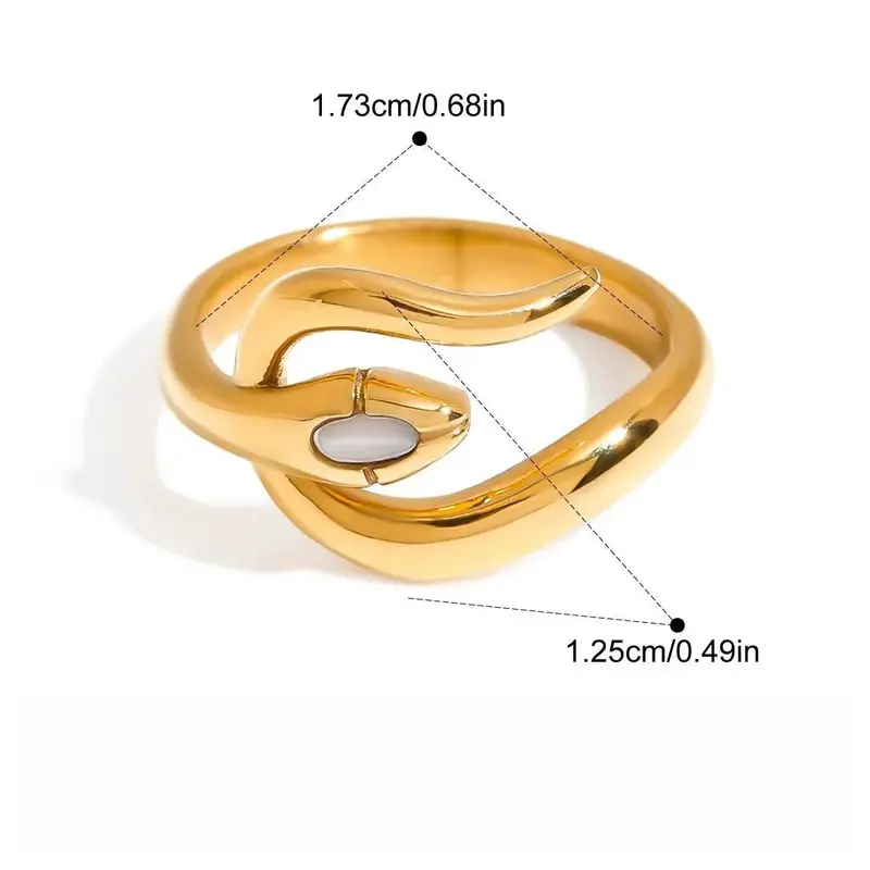 18K Gold Luxury Titanium Steel Ring 4