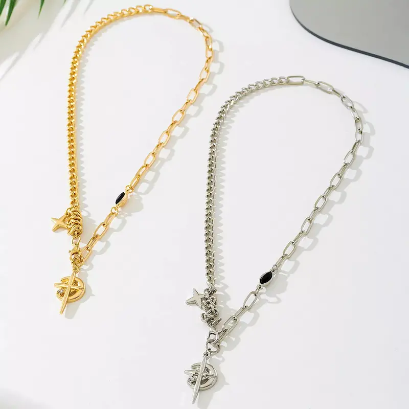 18K Gold-Plated Cross Pendant Necklace 2