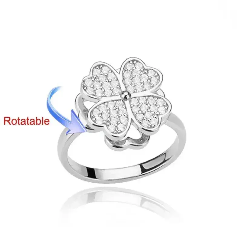 18K Gold & S925 Silver Stress-Relief Zirconia Ring. 1