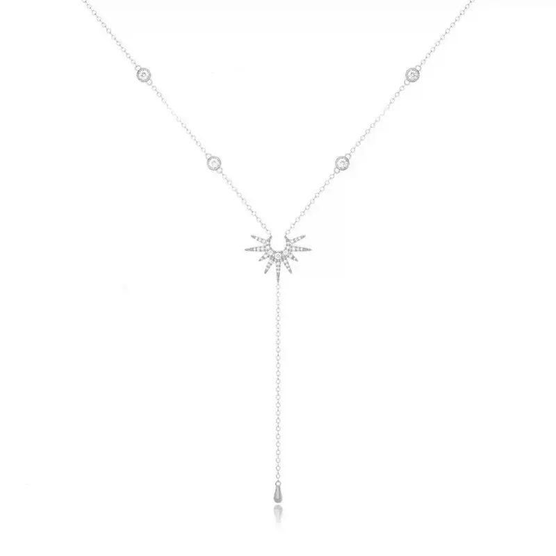 18K Gold Y-Shaped Long Tassel Beach Chain 2