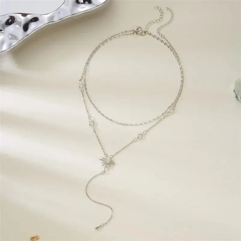 18K Gold Y-Shaped Necklace 2