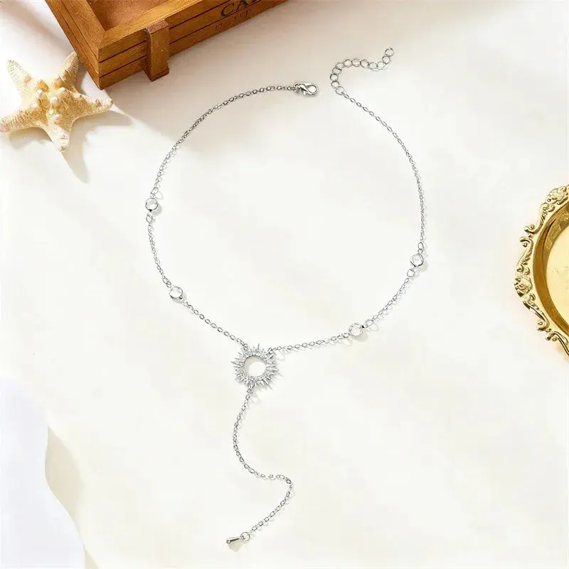 18K Gold Y-Shaped Necklace 4
