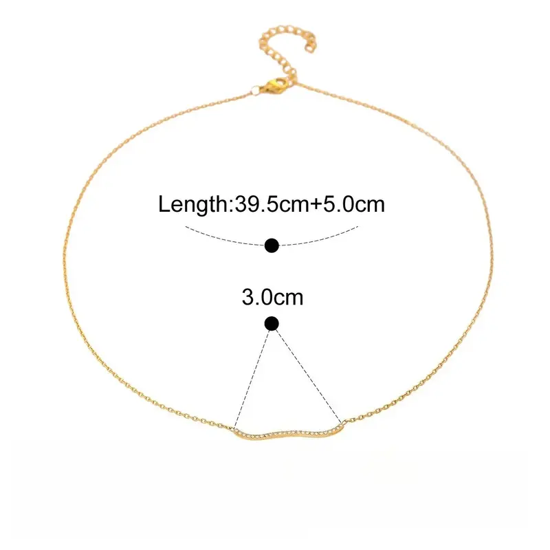 18K Gold Zircon Four-Leaf Clover Necklace 2
