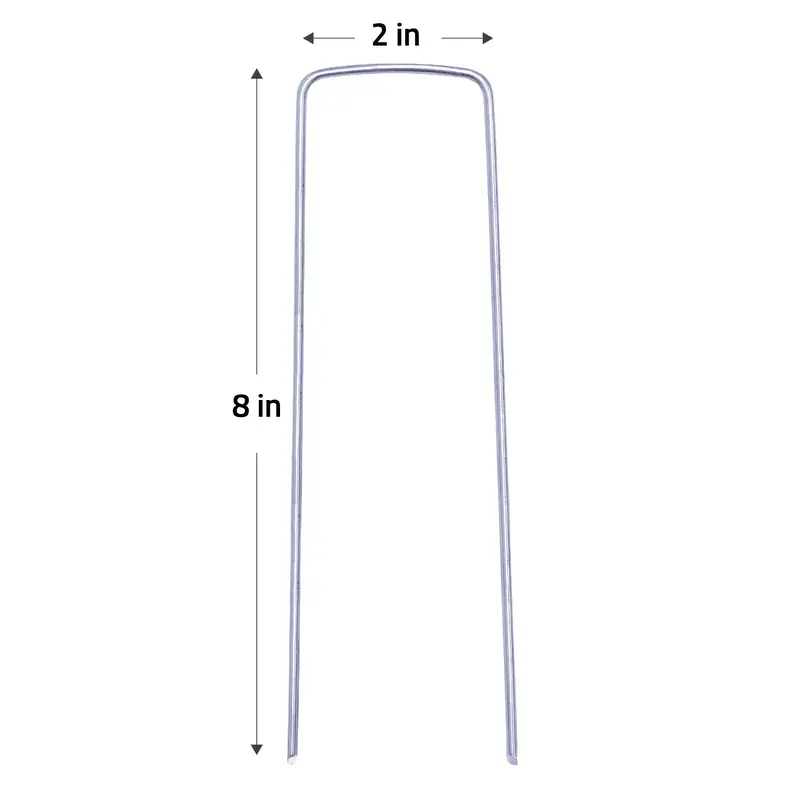 2 In. Wide Landscape Staples (2X Wider, 25% Thicker) - Heavy Duty Galvanized Steel 17