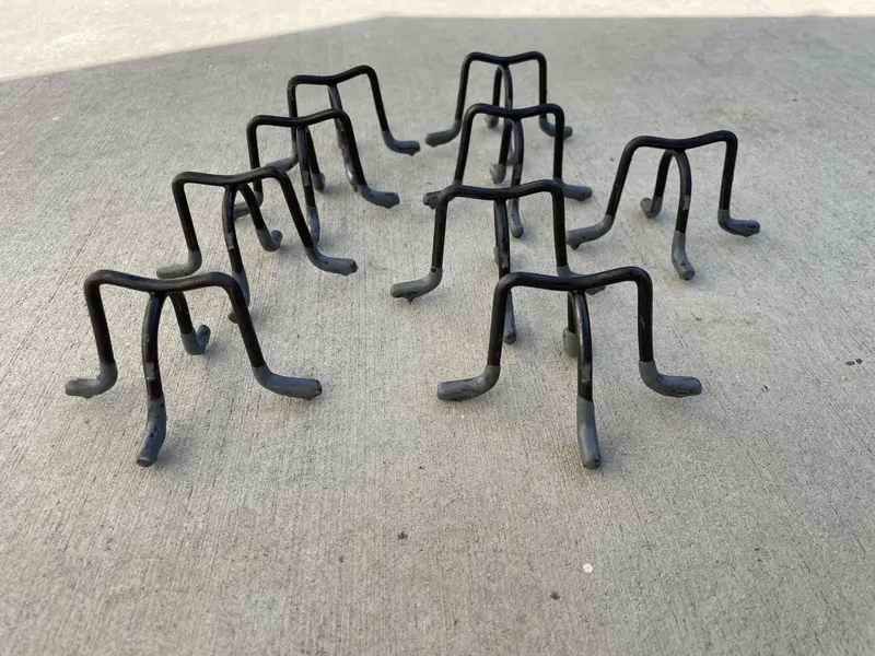 2" Metal Rebar Support Chairs - Plastic Dipped Legs - Rebar #3 To #5 9