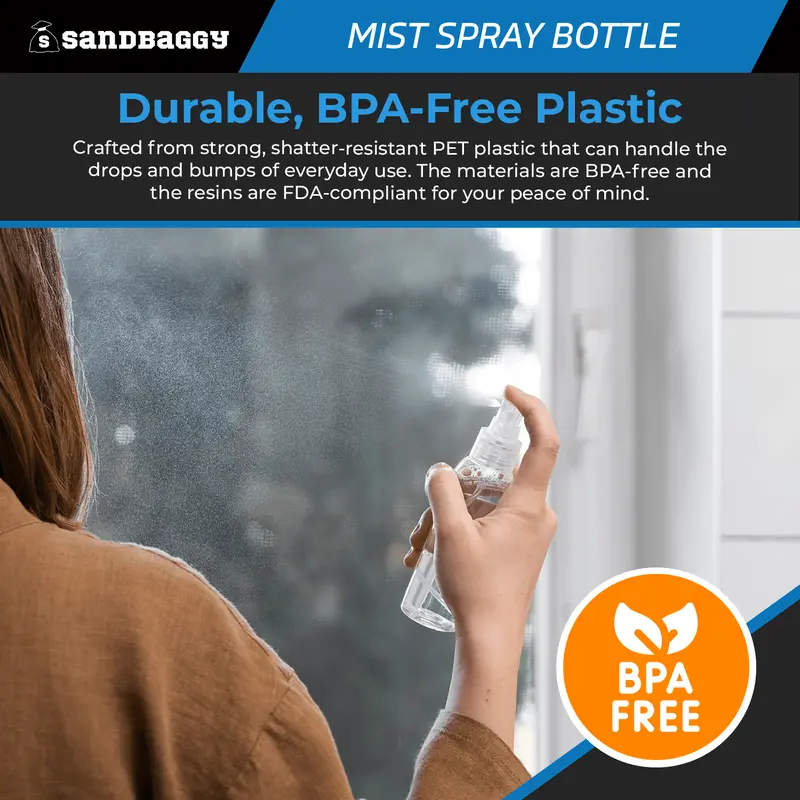 2 Oz Plastic Spray Bottle | Fine Mist Sprayer 4
