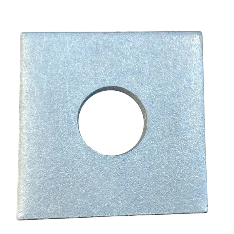 2" X 2" Galvanized Square Plate Washer - 5/8" Anchor Bolt Diameter 1