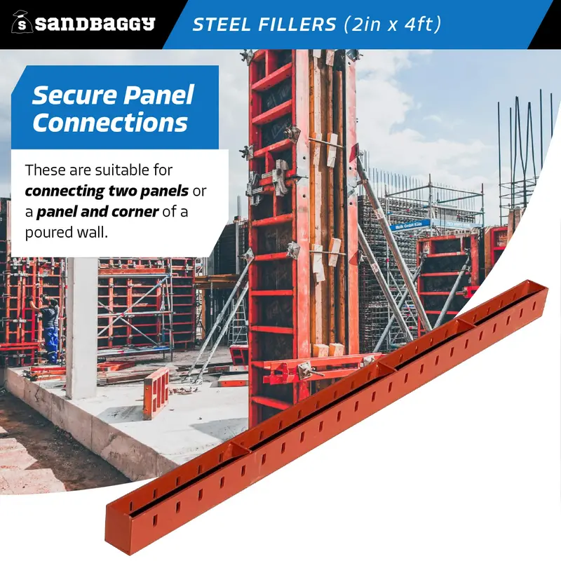 2" X 4 Ft Steel Fillers - Handset Steel / Plywood Forming Systems 6