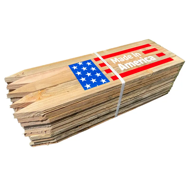 24-Inch Wooden Stakes | Made In Usa 1