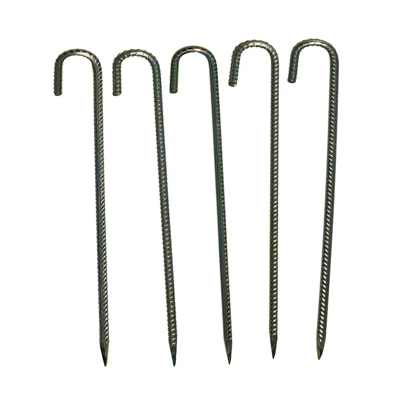 24" J Hook Rebar Stakes - Galvanized Steel - 1/2" Diameter (#4 Rebar) 8