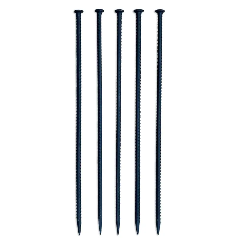 24" Steel Rebar Stakes With Nail Head - Garden Stakes (#4 Rebar) 1