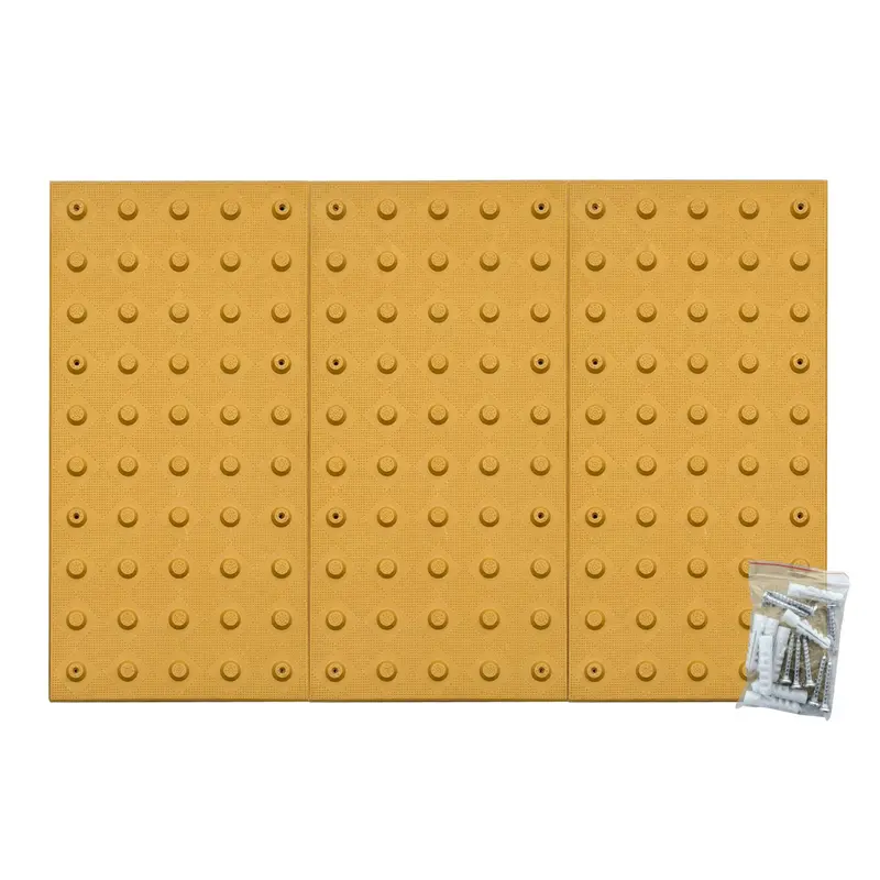 24" X 36" X Ada Warning Pad Set - Yellow Surface Mount Truncated Dome Mats 1