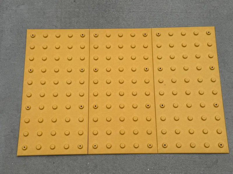 24" X 36" X Ada Warning Pad Set - Yellow Surface Mount Truncated Dome Mats 9