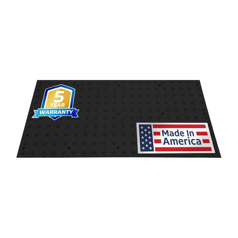 24" X 48" Ada Warning Pads - Surface Mount Truncated Dome Mats (Usa Made) | Black 1