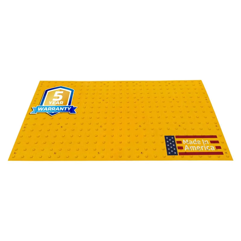 24" X 48" Ada Warning Pads - Surface Mount Truncated Dome Mats (Usa Made) | Yellow 1
