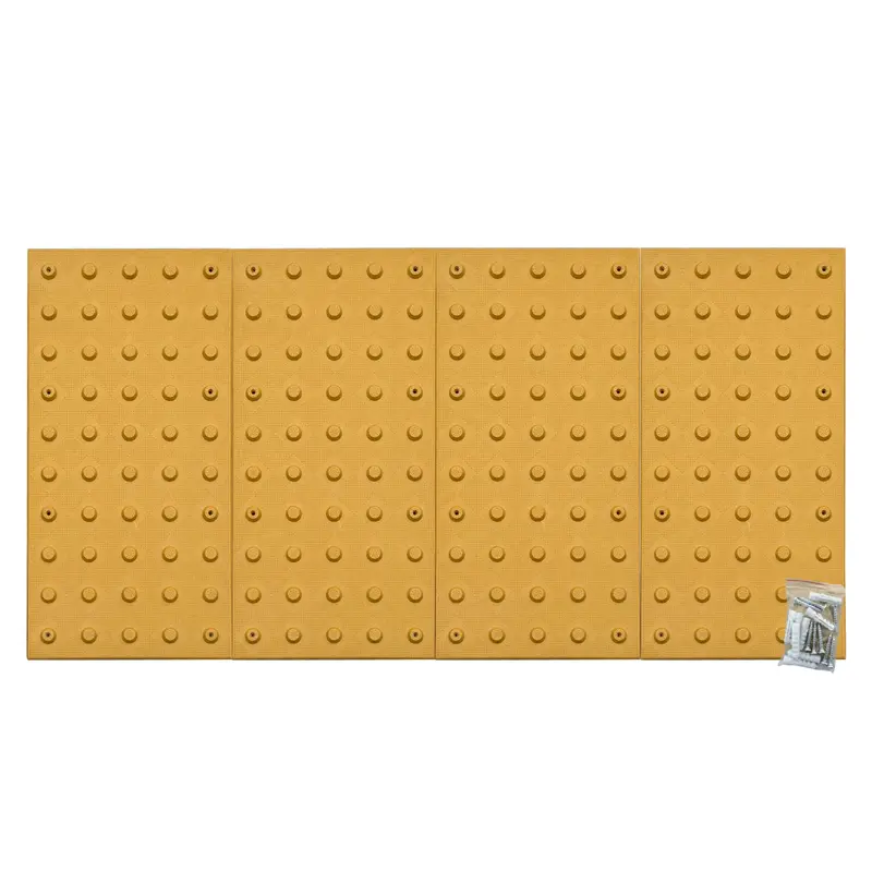 24" X 48" X Ada Warning Pad Set - Yellow Surface Mount Truncated Dome Mats 1