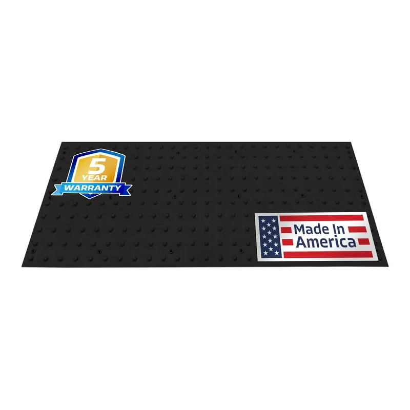 24" X 60" Ada Warning Pads - Surface Mount Truncated Dome Mats (Usa Made) | Black 1