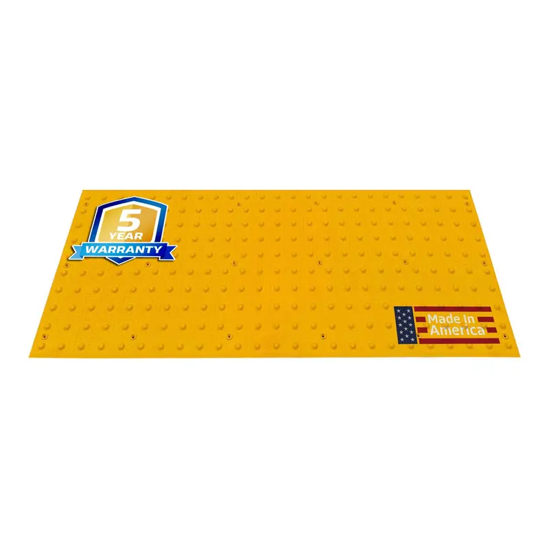 24" X 60" Ada Warning Pads - Surface Mount Truncated Dome Mats (Usa Made) | Yellow 1