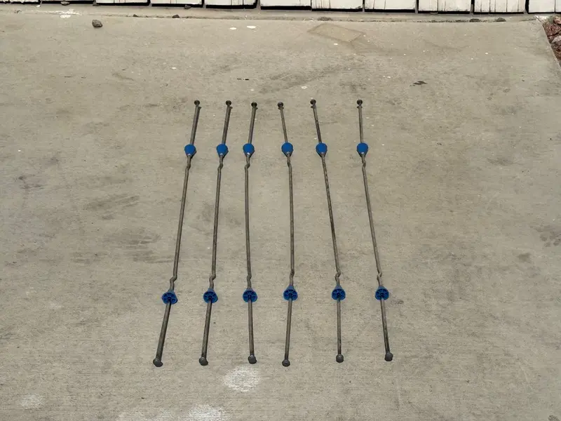 24" X 8-1/4" Standard Snap Ties For Concrete Forms (Long End) - 1" Plastic Cones 13