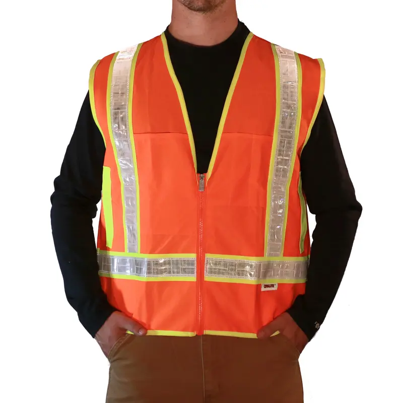 2W International Unisex Class 2 Safety Vest 1