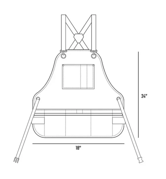 2W Tool Bib Apron- A02 2