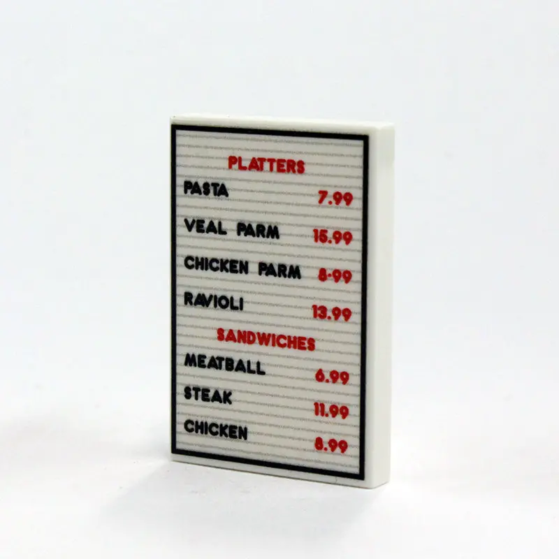 2X3 Classic Menu Board - Platters 1
