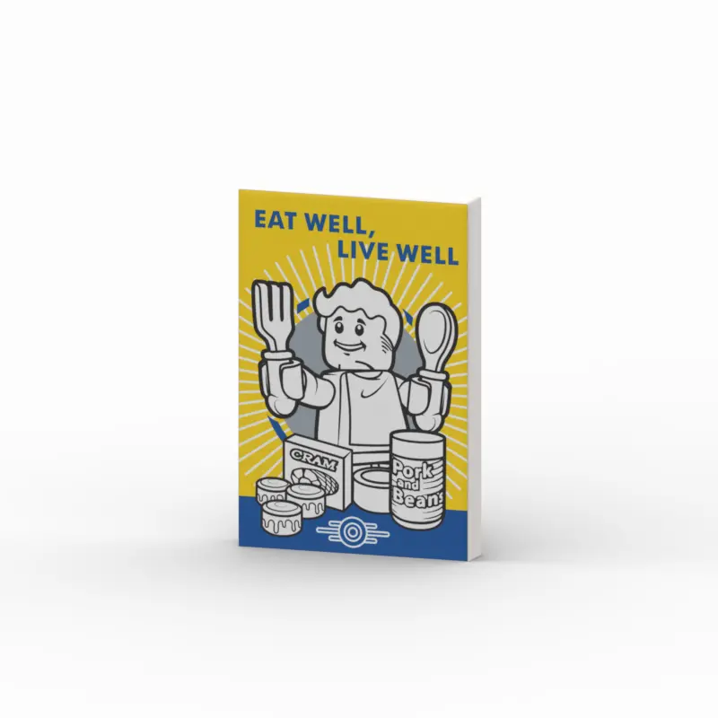 2X3 Poster - Eat Well, Live Well - 14 1