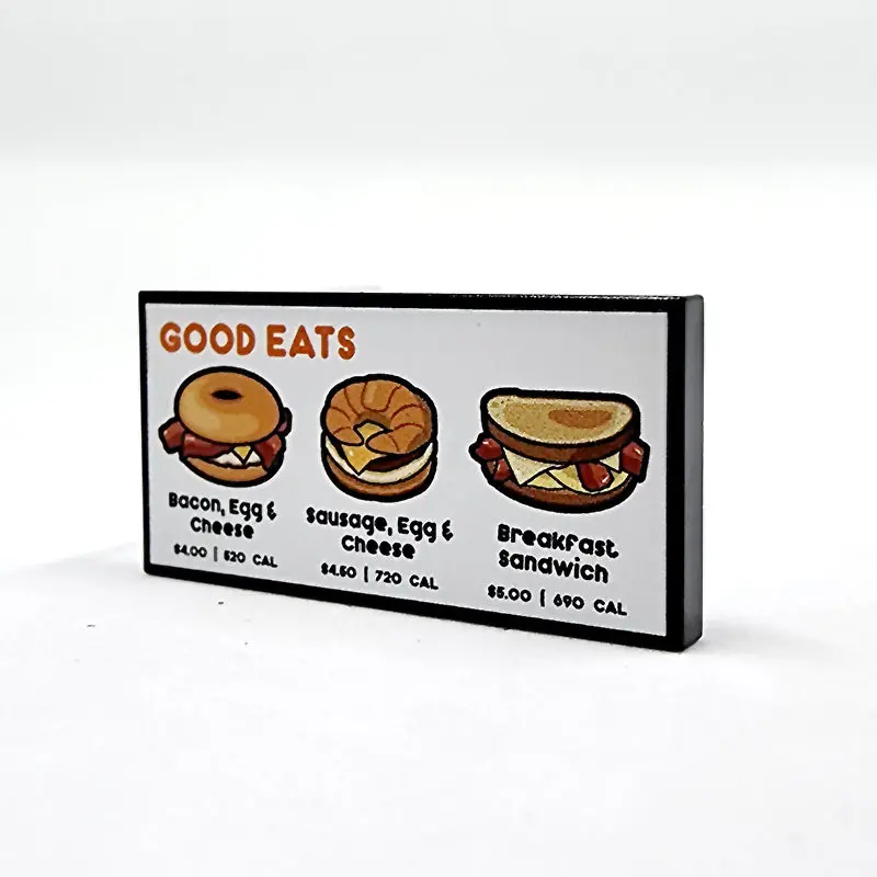 2X4 Brickin' Menu - Good Eats 2