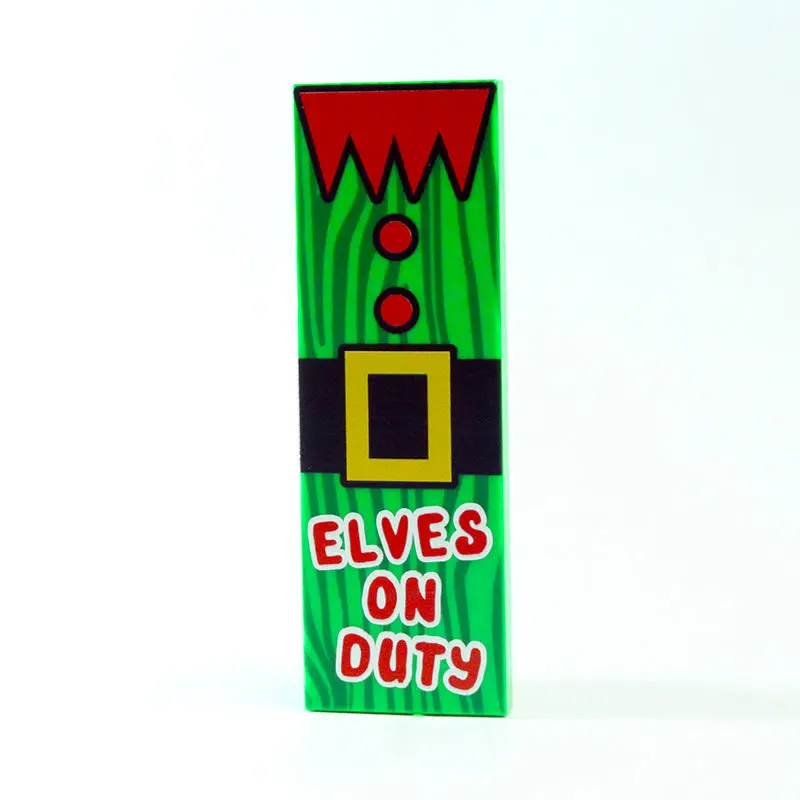 2X6 Door Sign - Elves On Duty 1