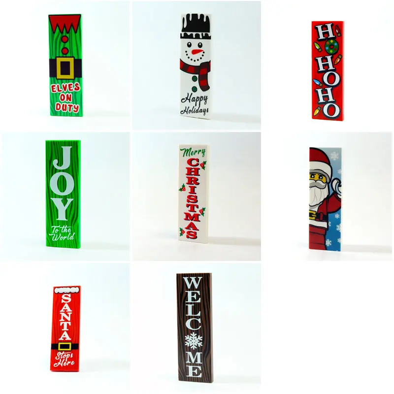 2X6 Welcome Christmas Door Signs 1