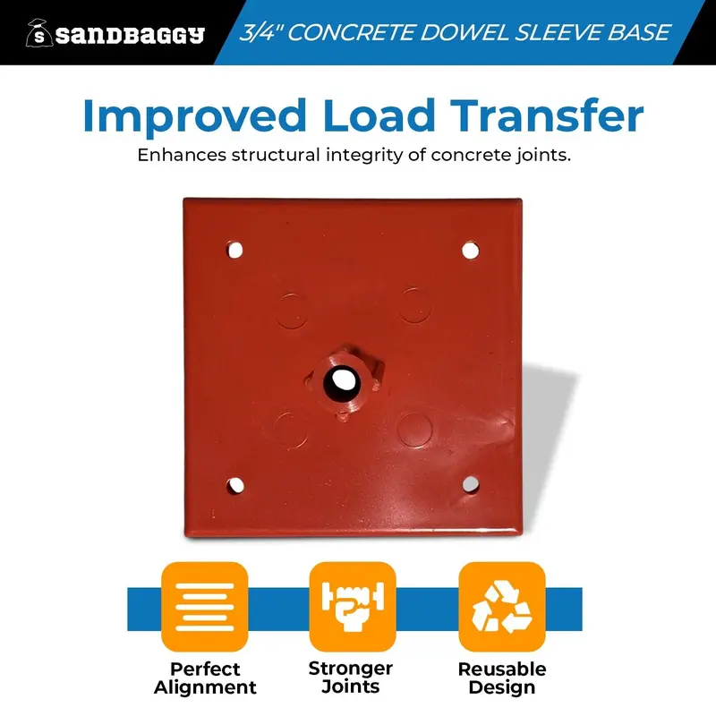 3/4" Concrete Dowel Sleeve Base - Concrete Joint Alignment 5