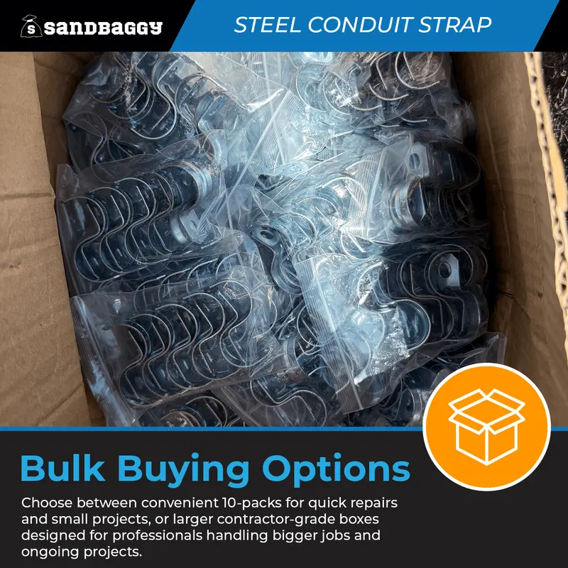3/4-Inch One-Hole Conduit Strap | Steel Clamp For Rigid/Imc 3