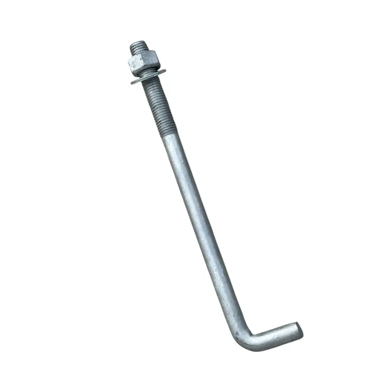 3/4" X 10" Threaded Concrete Anchor L-Bolts (Nuts & Washers Included) - Galvanized 1
