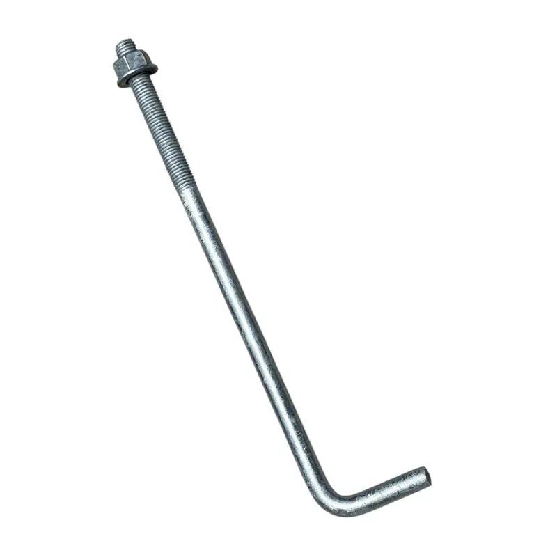 3/4" X 16" Threaded Concrete Anchor L-Bolts (Nuts & Washers Included) - Galvanized 1