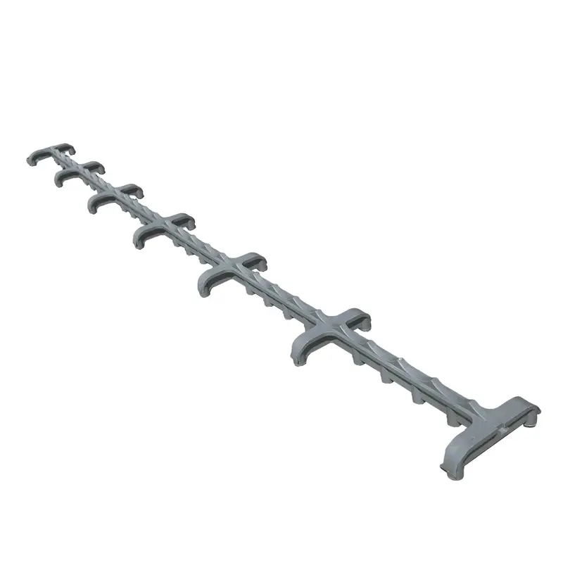 3/4” X 2.5 Ft Plastic Slab Bolsters - Continuous Rebar Support Chair 1