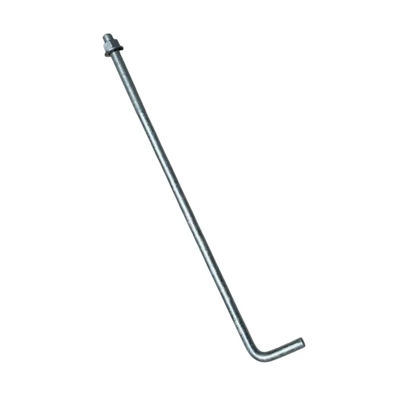 3/4" X 24" Threaded Concrete Anchor L-Bolts (Nuts & Washers Included) - Galvanized 1