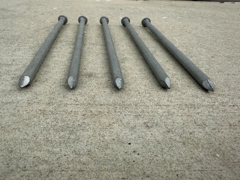 3/8" X 10" Landscape Spike Nails - Galvanized Timber Spikes 10
