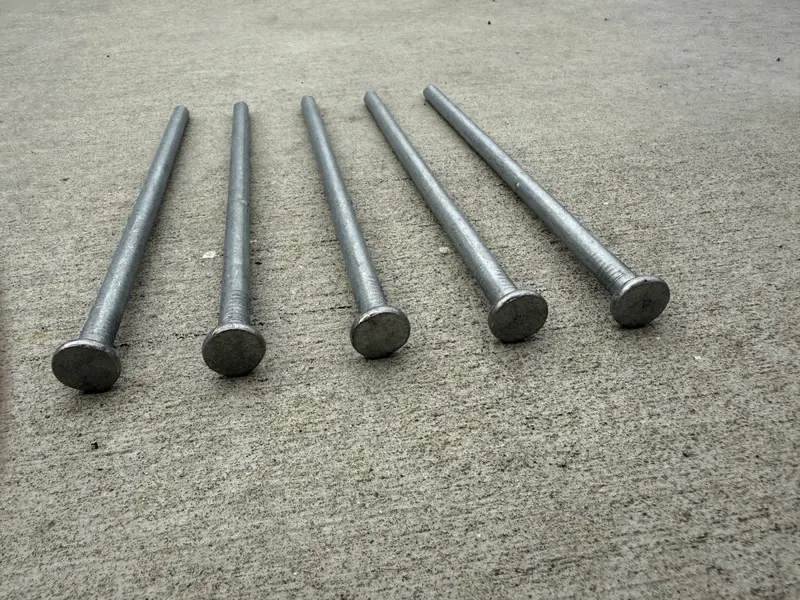 3/8" X 10" Landscape Spike Nails - Galvanized Timber Spikes 9