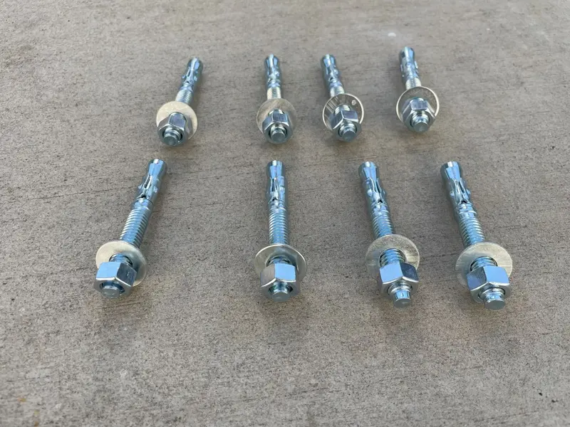 3/8" X 3" Concrete Wedge Anchors - Hex Head (Galvanized) 8