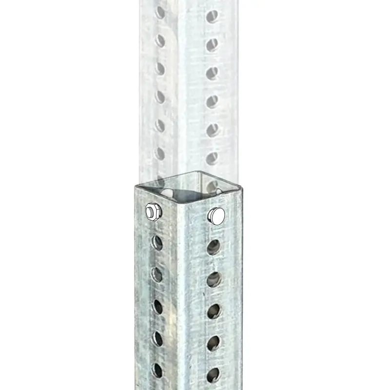 3 Ft Breakaway Square Sign Post Base (Galvanized) 1