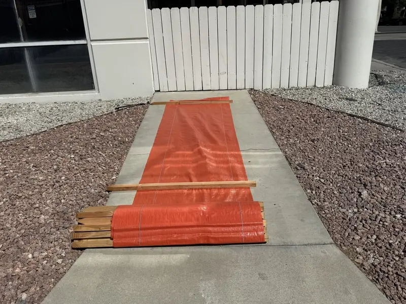 3 Ft X 100 Ft Dot Orange Silt Fence With Wood Stakes (4 Ft) - Sediment And Erosion Control - Made In Usa 13