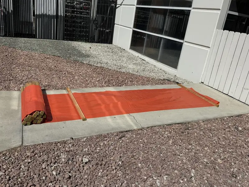 3 Ft X 100 Ft Dot Orange Silt Fence With Wood Stakes (4 Ft) - Sediment And Erosion Control - Made In Usa 15