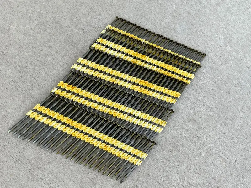 3-Inch 21 Degree Framing Nails - Plastic Collated Strip (Vinyl Coated) 9