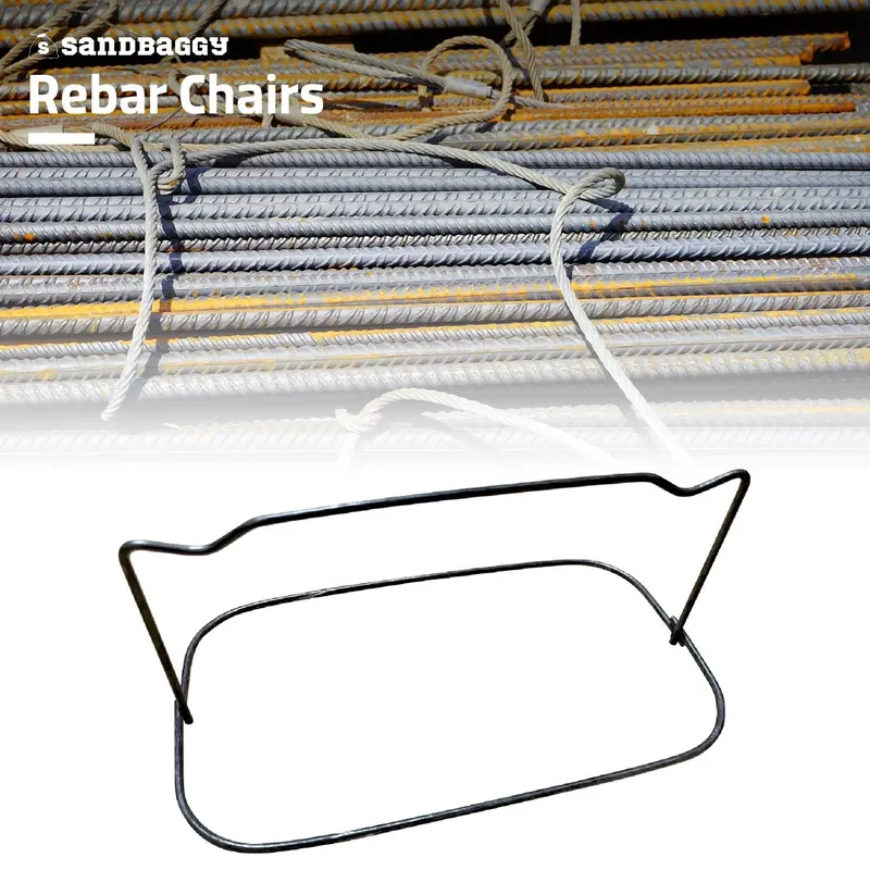3 Inch Steel Rebar Chairs For Concrete Footings - Double Rod Capacity 10